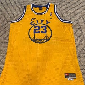 Golden State Warriors throwback jersey